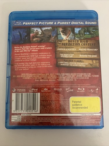Jurassic Park (Blu-ray, 1993) Sam Neil, Jeff Goldblum Region B - Picture 2 of 3