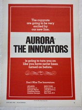 AURORA AFX Model Motoring THE INNOVATORS1981 Atlanta  New York Shows Print Ad