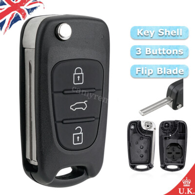 3 Buttons Keyless Entry Remote Fob Case Key Shell Case for Hyundai I20