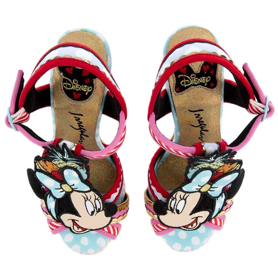 NEW IRREGULAR CHOICE Tropical Minnie Mouse Heels DISNEY Shoes sz 39 Aus 8 US 8.5 - image 2 of 4