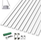 10M LED Profil Aluprofil Alu Schiene Leiste Profile für LED-Streifen Eloxiert