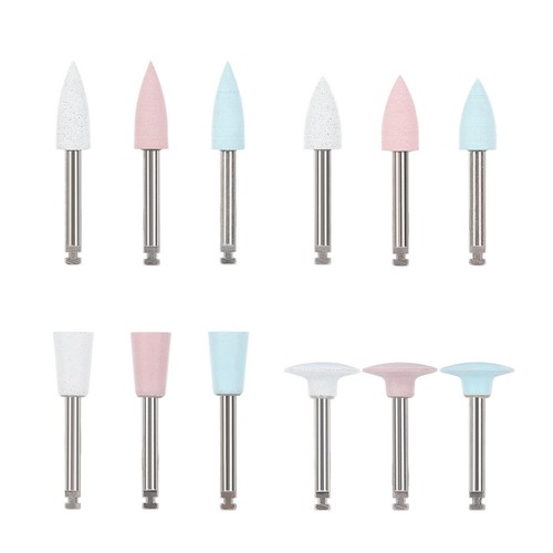 12pcs Dental Silicone Polishing Burs for Handpiece 2.35mm Mid-coarse Coarse Fine - Picture 17 of 24
