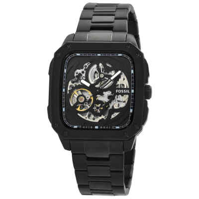 Fossil Inscription Automatic Black Dial Men