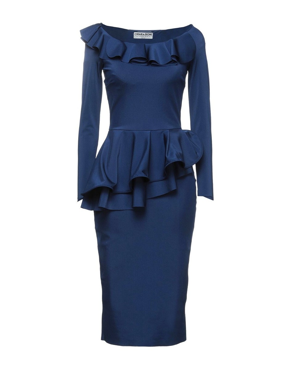 NWT Chiara Boni La Petite Robe Deirdre Peplum Ruffle Dress