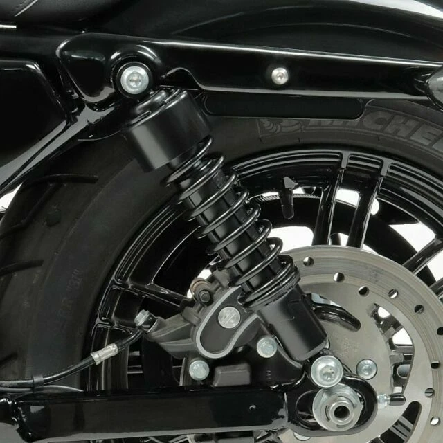 Black Rear Shocks 11.75" For Harley Sportster FXR Super Glide Iron XL 883 1200 - Image 3 of 4