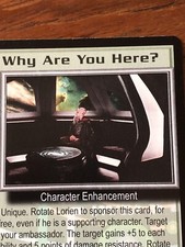 WHY ARE YOU HERE SEVERED DREAMS BABYLON 5 CCG RARE CARD NEAR MINT UNPLAYED