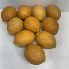  10 VTG Fake Lifelike Lemons Simulation Decorate Fruit Props Artificial Decor