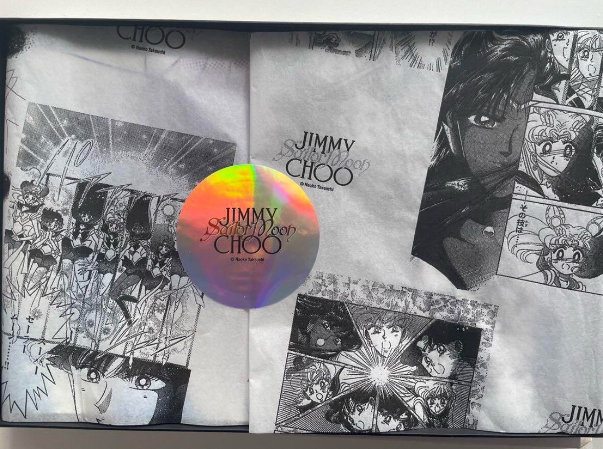 SAILOR MOON x JIMMY CHOO Super Sailor Moon anime Manga Silk