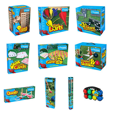 Garden Outdoor Games Giant Party Summer Lawn Kids Fun Dominoes Quoits ...