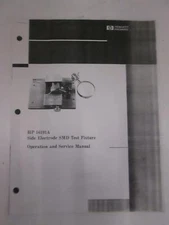 HP 16191A Side Electrode SMD Test Fixture Operation/ Service Manual, Used