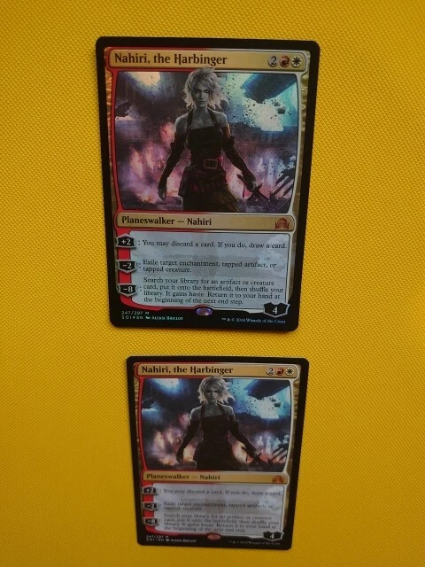 Nahiri, the Harbinger x2  SOI Mythic Magic the Gathering Card. One is foil. - Image 2 of 4