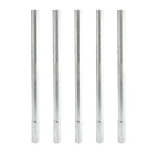 2 ft Long Chain Link Fence Post Extenders for 1 5/8" Fence Posts (Pack of 5)