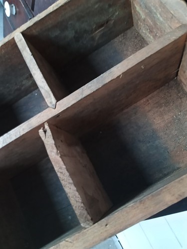 Loaded full 57" Antique Apothecary Hardware Cabinet 30 Drawer Industrial We Ship - Picture 10 of 12