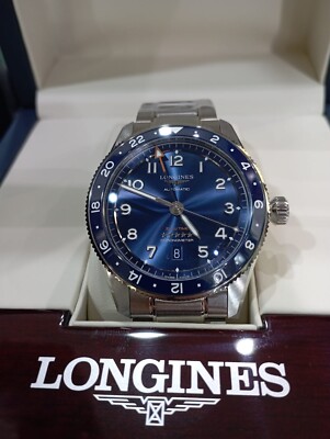Longines Spirit Zulu Time Automatikuhr, Stahl, Keramiklünette, GMT