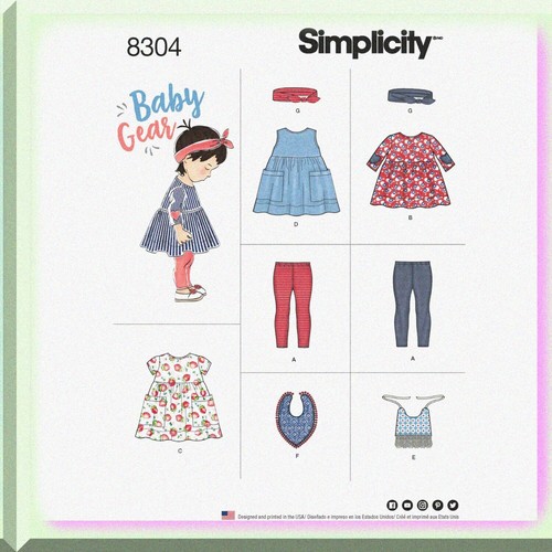 TinyTrendz: modelli da cucire per neonati e bambini per leggings, abiti, bavaglini e testa - Foto 2 di 7