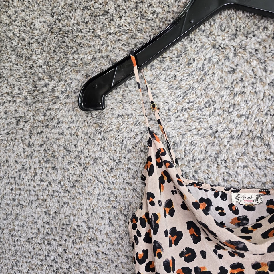 Intimately Free People Top Womens Small Animal Print Cowl Neck Crop Ladies - Image 3 of 4