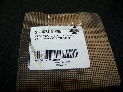 Source 1 TXV Valve 3/8 X 3/8 ODF 84.0 PSIG Emerson S1-02541062000 New