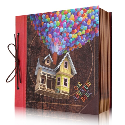 60 Pages Scrapbook Photo Album Our Adventure Book Retro Kraft Album Wedding Gift - Picture 6 of 11