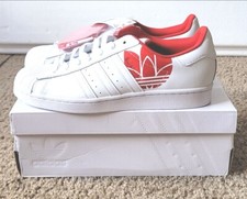 Size 9.5 - Adidas Superstar Trefoil Print - Scarlet for sale  display picture 1