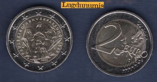 2 euro Commémo Allemagne 2024 G 175éme Anniversai Constitution Karlsruhe SUP SPL - Picture 1 of 1