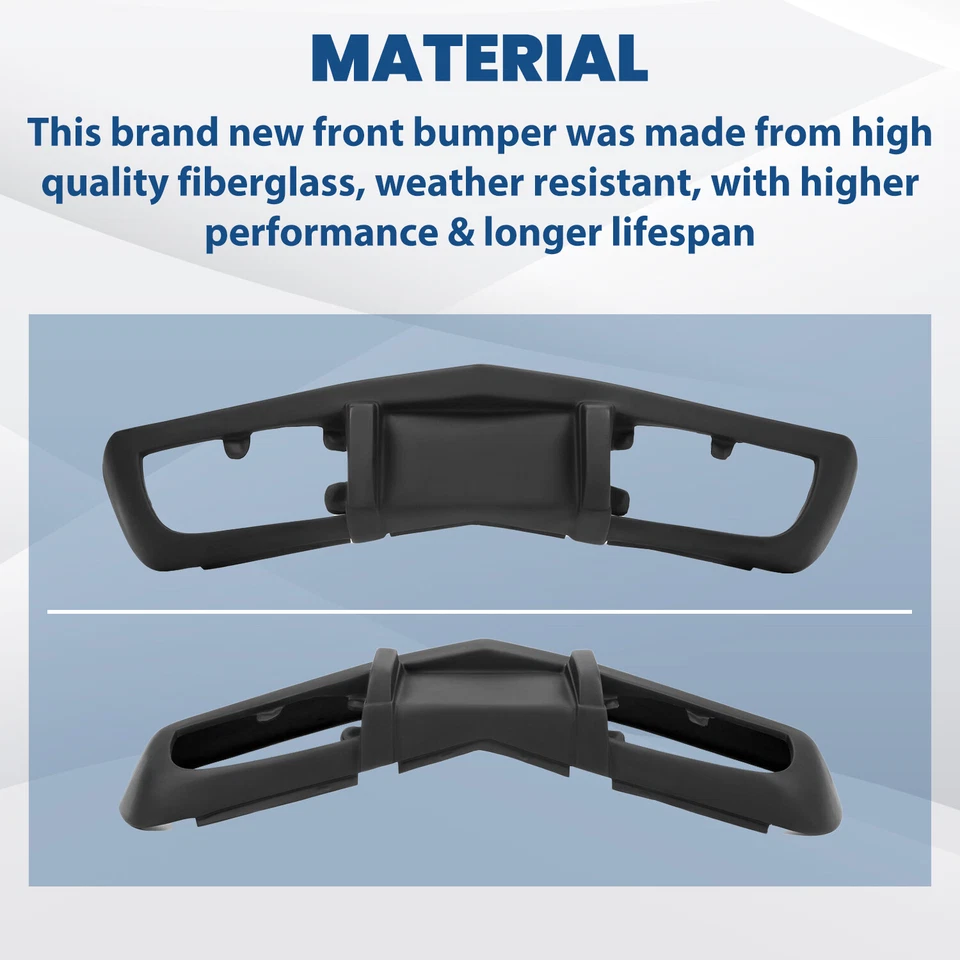 Черный передний бампер из стекловолокна для Chevy Corvette 1975 1976 1977 1978 1979 годов выпуска - Изображение 4 из 4