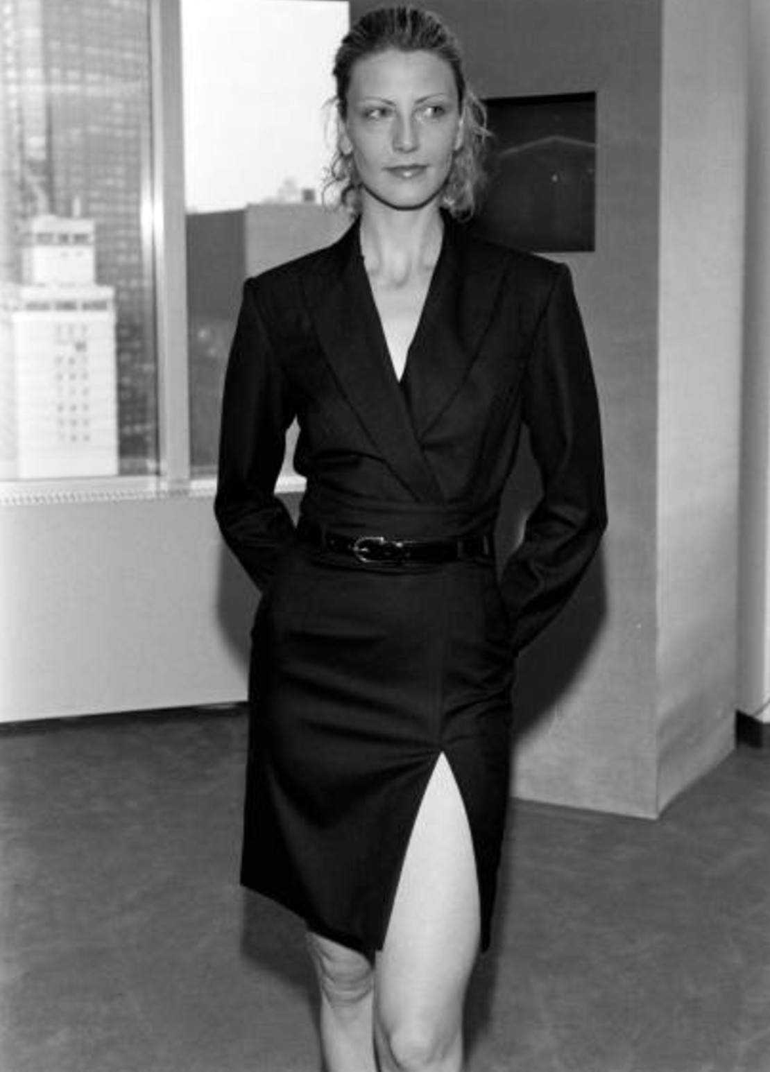 Christian Dior John Galliano Resort 1999 Black Trompe L'oeil Skirt