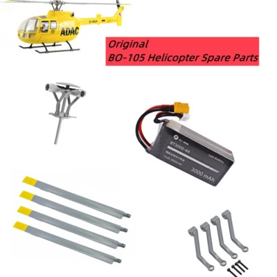 Fly Wing BO-105 RC Helicopter Original Main Rotor Blades Rotor Head Linkage