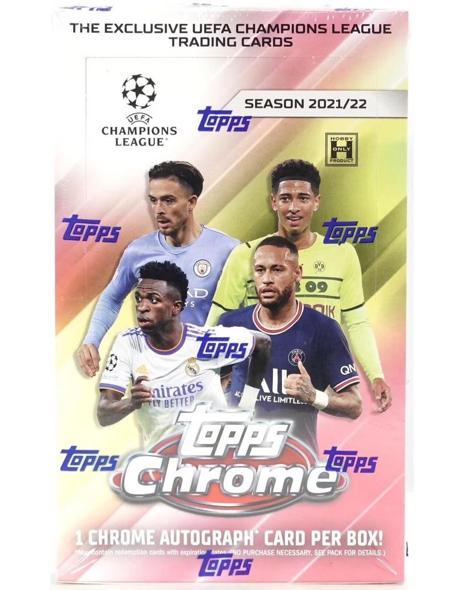 2021-22 TOPPS UEFA CHAMPIONS LEAGUE CHROME SOCCER HOBBY BOX