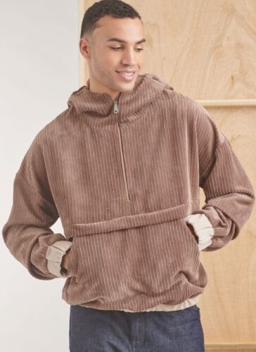 Simplicity 9829 Men's Half Zip Hoodie Sz 34-52 Sewing Pattern *NEW* - Picture 4 of 7