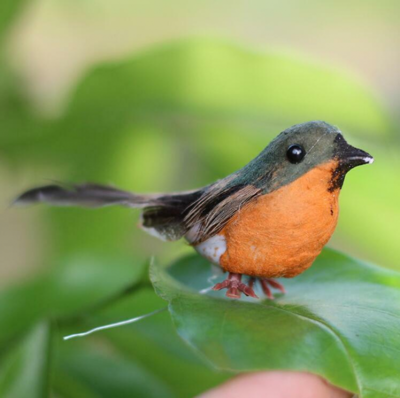 12XRobin Bird Christmas Tree Decoration Craft Cute Artificial Feather Bird Shape eBay