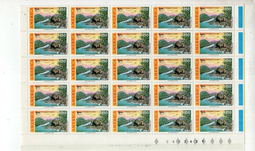CHILE - UPAEP, 1990, 2 COMPLETE PLATES, MNH (50 SETS) - Picture 4 of 4