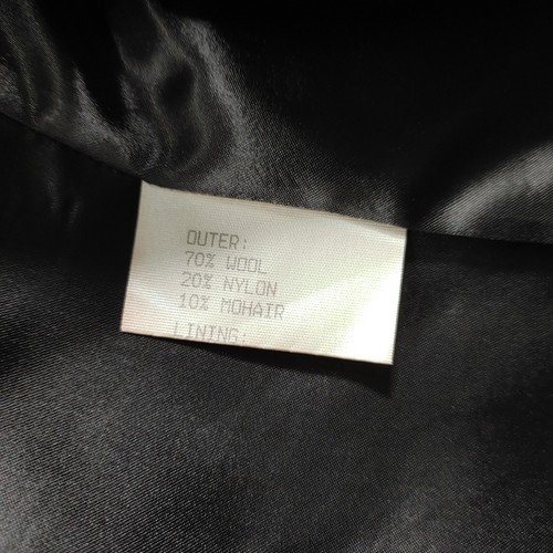 Vintage Coat Womens UK 14 Black Mohair Blend Made In England - Picture 4 of 10