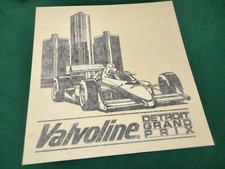 Original Detroit Grand Prix Racing 13" x 13" Decal  ~  Valvoline Motor Oil 2005