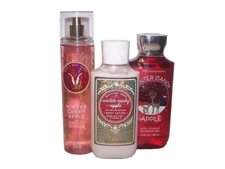 Winter Candy Apple Set - Lotion, Mist & Shower Gel Bath & Body Works 3 Piece