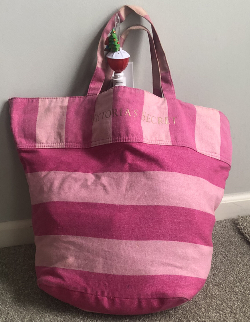 Victoria's Secret ピンクストライプ トートバッグ Amazon | Victoria's Secret Weekender トートバッグ ブラック