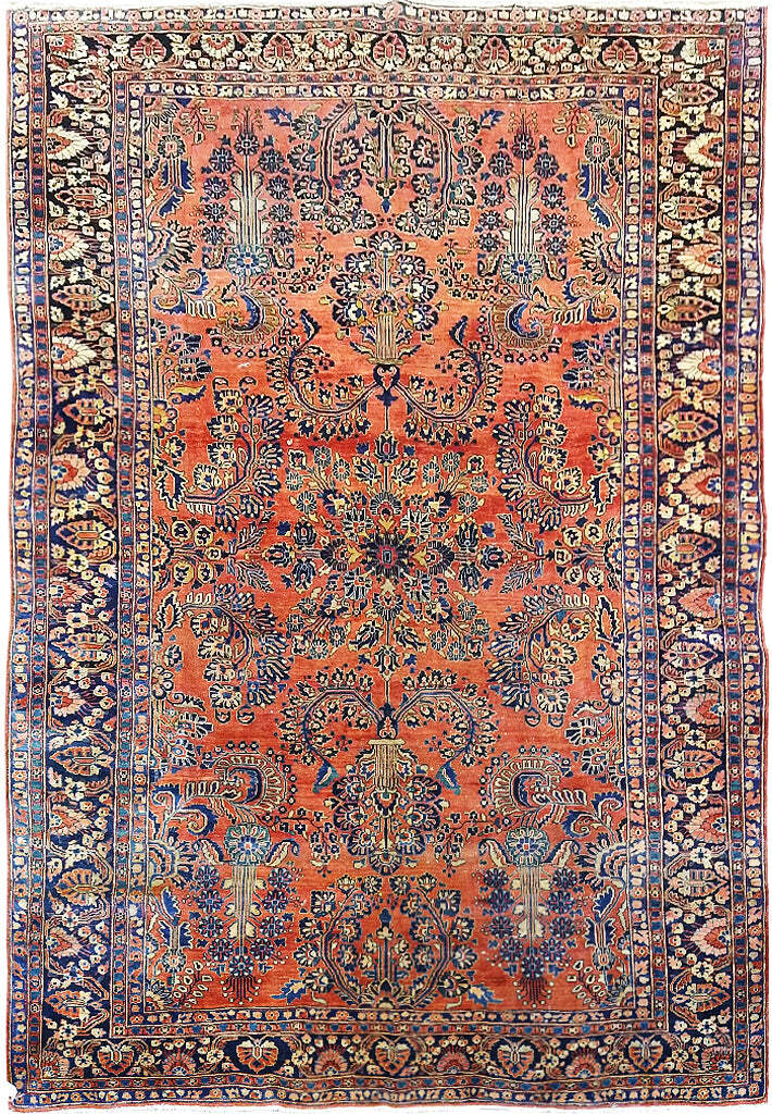 7x11' ANTIQUE Traditional Saroouk Grandma RUG #5326 | eBay