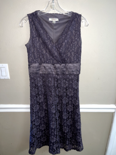 woman's Isaac Mizrahi for Target dress sz S Small lace lined midi gray - Picture 1 of 6