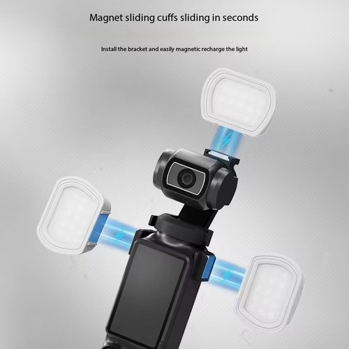 NEEWER M21 Lampe de Remplissage Magnétique Mini Lumière Vidéo pour DJI Pocket 3 Action Camera - Photo 8 sur 12