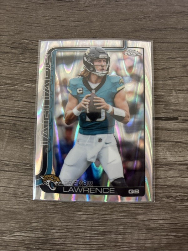 2025 Topps Chrome Trevor Lawrence RayWave Refractor #138 Jacksonville Jaguars