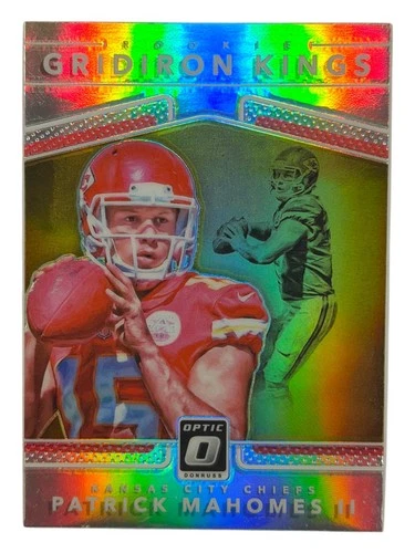 2017 Panini Optic Patrick Mahomes II Gridiron Kings Holo Silver RC