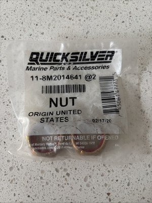 Quicksilver Mercury Nut 11-8M2014641 (2 PACK FOR $12) NOS OEM MQ46