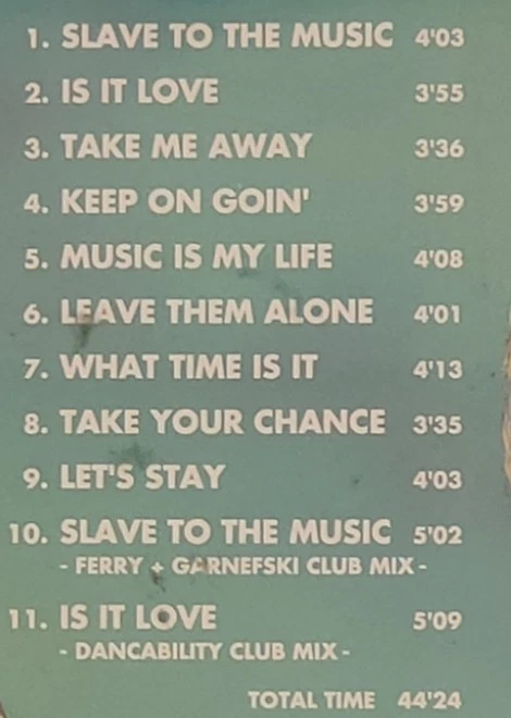 Slave to the Music von Twenty 4 Seven | CD | Zustand Gut bis sehr gut - Bild 3 von 3