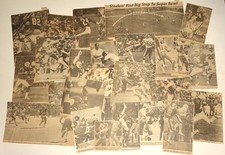 25 Football Photos CUT FROM Pittsburgh area Newspapers (Clippings) Steelers, etc