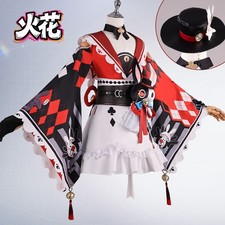 Honkai  star Rail Sparkle Cosplay Costume Hat Necklace Party Cloak Uniform Suit