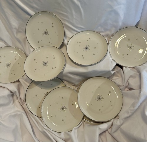 Syracuse Evening Star Brot Butter Dessert Teller 6" Atomic Starburst MCM Vintage - Bild 5 von 16