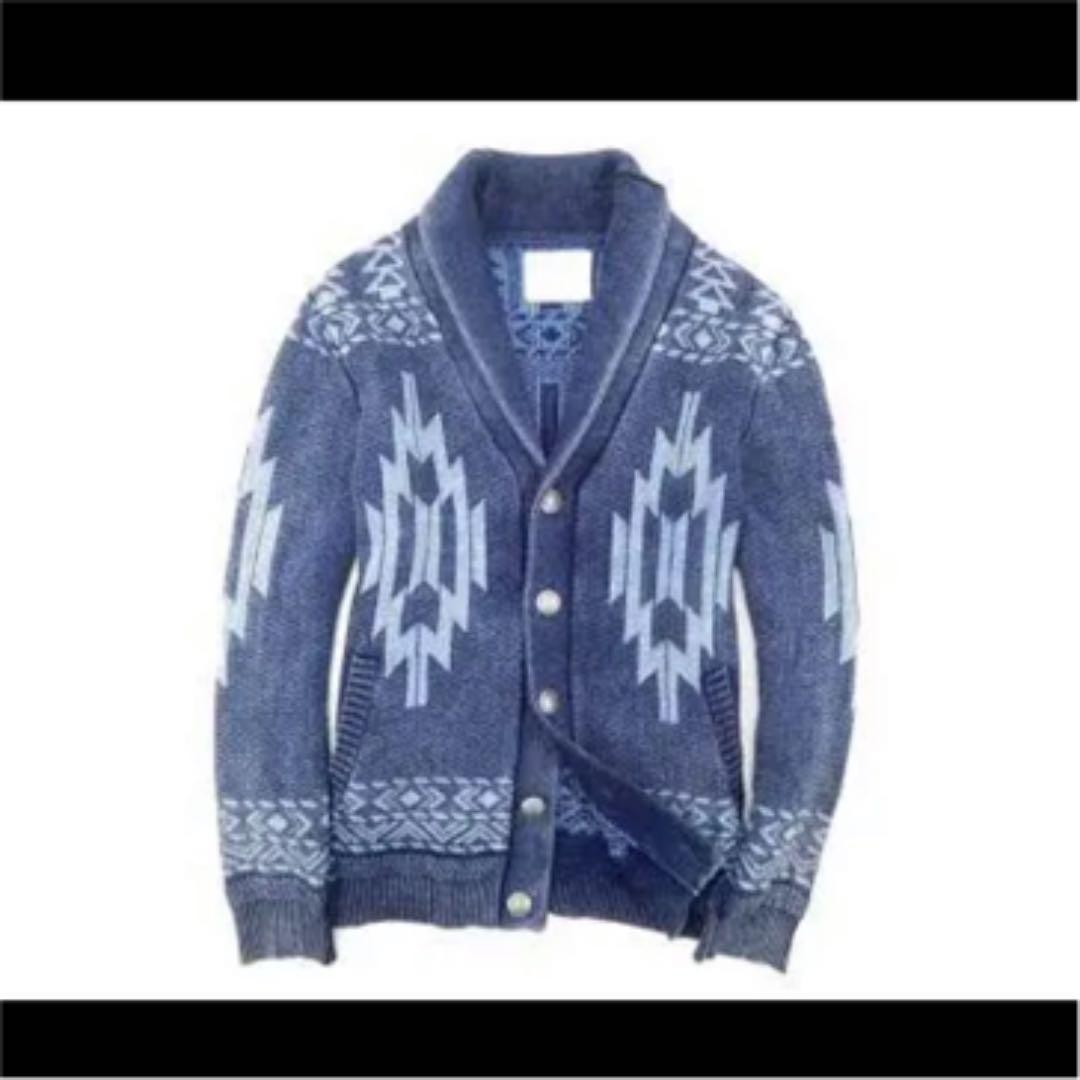 Bayflow Native Pattern Cowichan Knit Cardigan - image 1