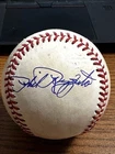 PHIL RIZZUTO 4 SIGNED AUTOGRAPHED OAL BASEBALL!  Yankees!  HOF!  USED!