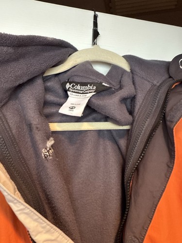 Columbia Jacket 14 - 16 Orange/Gray Winter Sport Coat Ski Snowboard - Worn Once - Picture 2 of 16