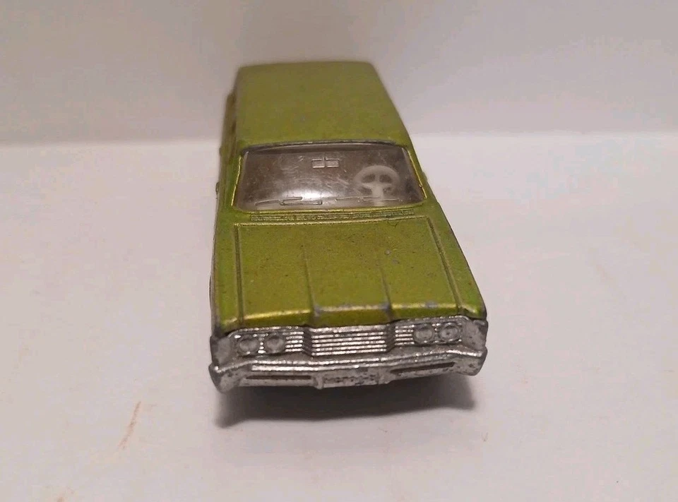 Caja de cerillas vintage Lesney No. 55 o 73 Mercury Station Wagon con perros verde Inglaterra Foto 3 de 4