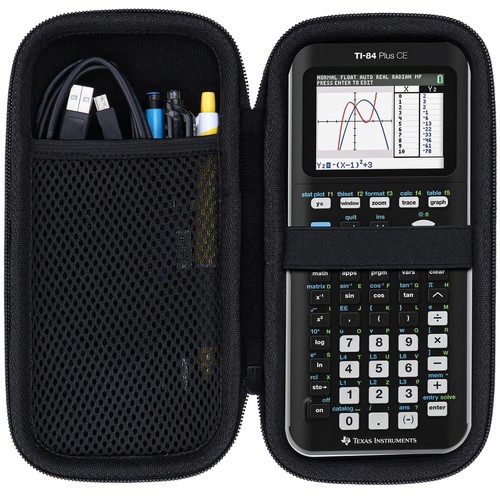 Hard Case with Texas Instruments TI-84 Plus CE/TI-84 Plus/TI-Nspire CX II CAS...